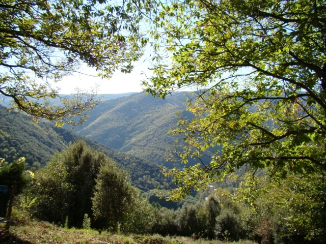 Le hameau sur son flanc de colline
